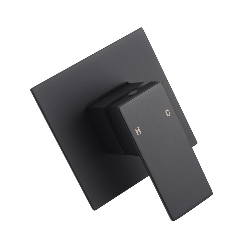 Matte Black Shower Wall Mixer