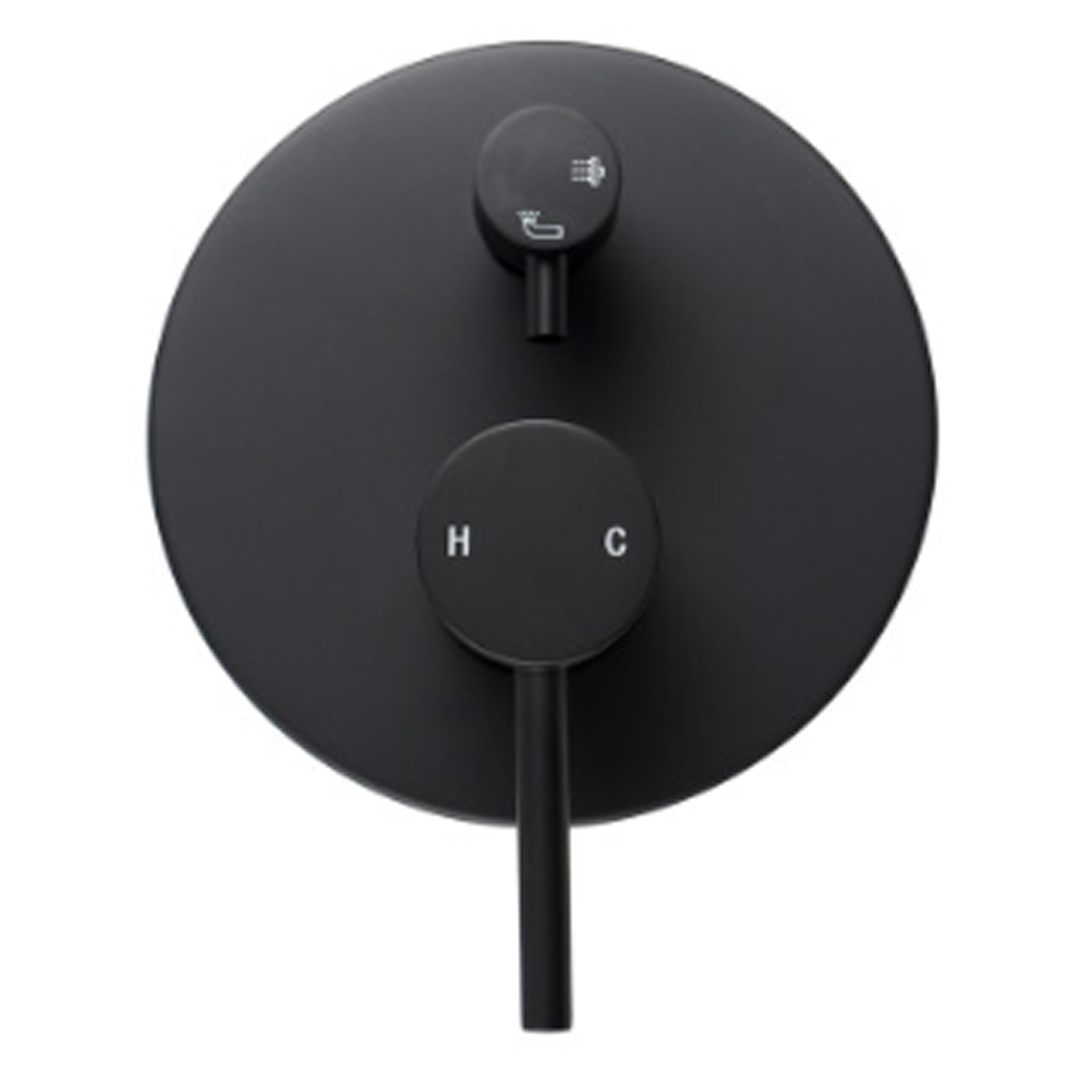 Matte Black Shower Wall Mixer