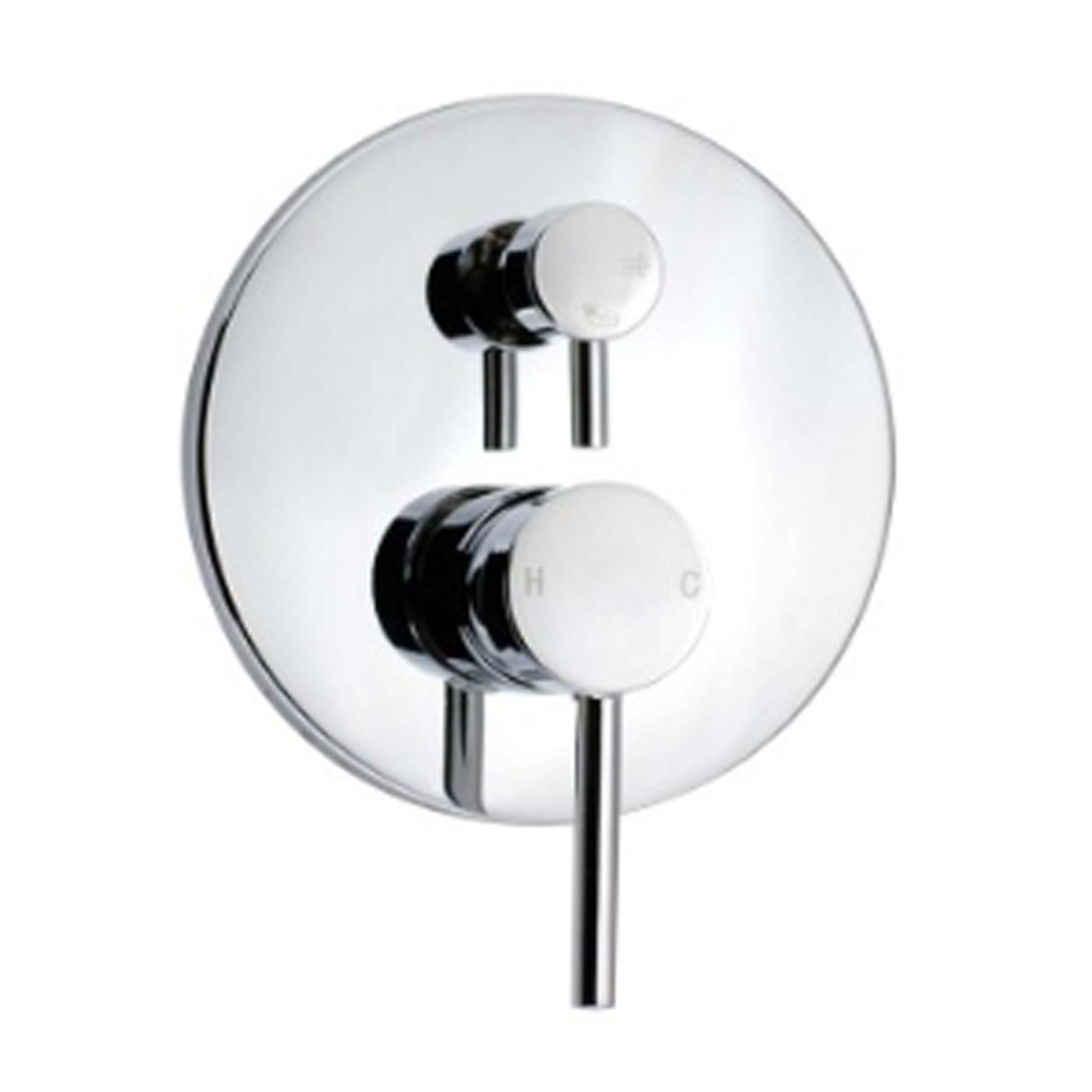 Chrome Shower Wall Mixer