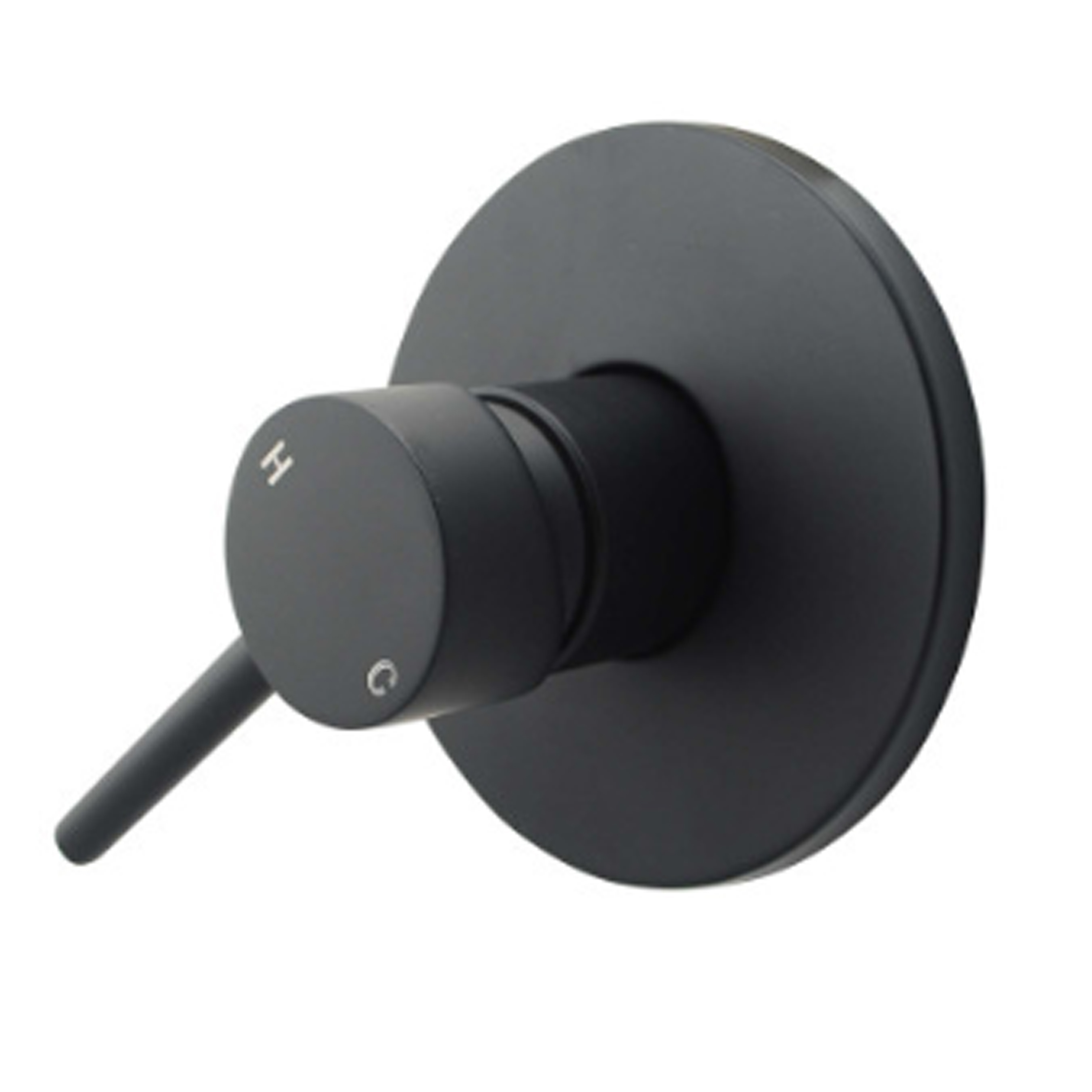 Matte Black Shower Wall Mixer