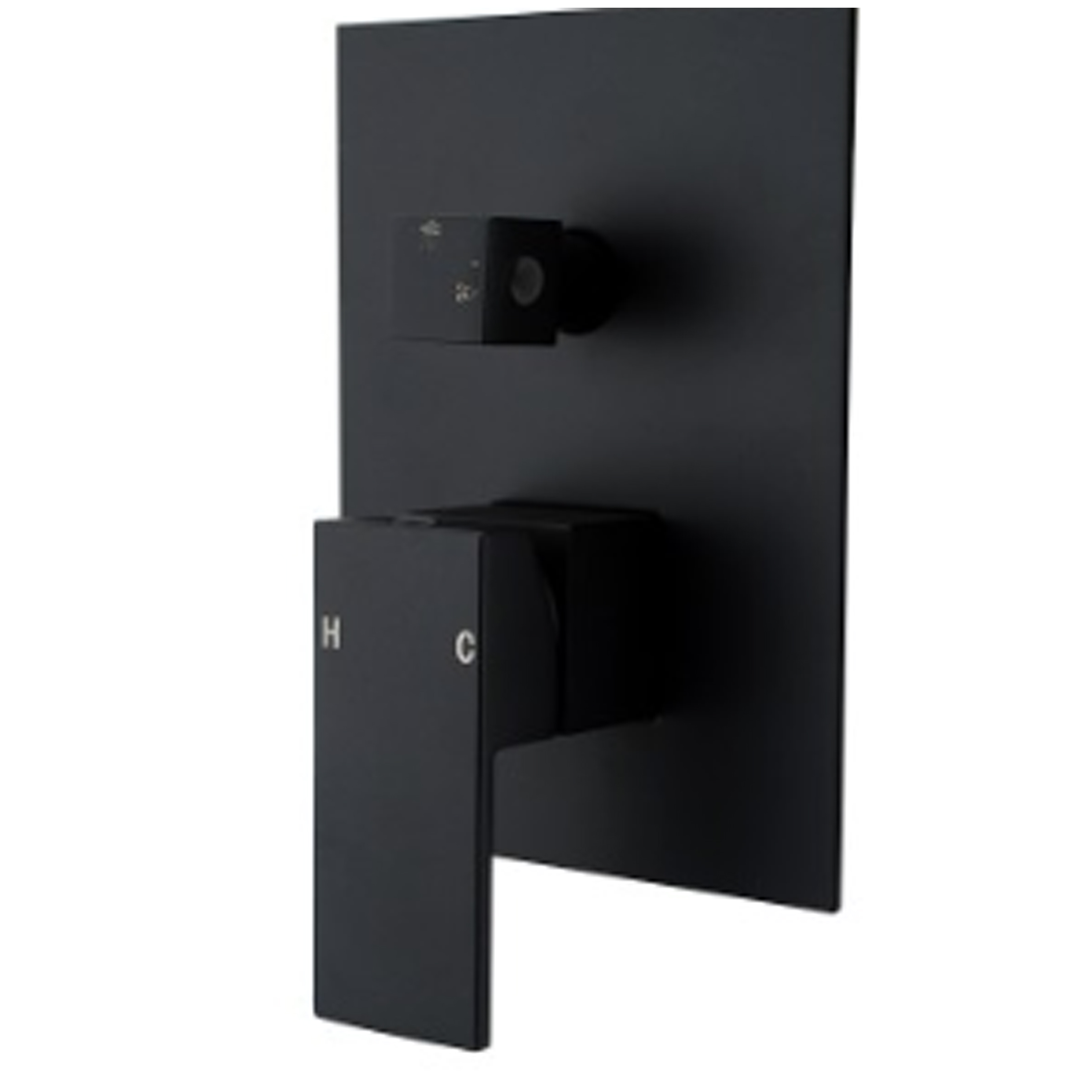 Matte Black Shower Wall Mixer
