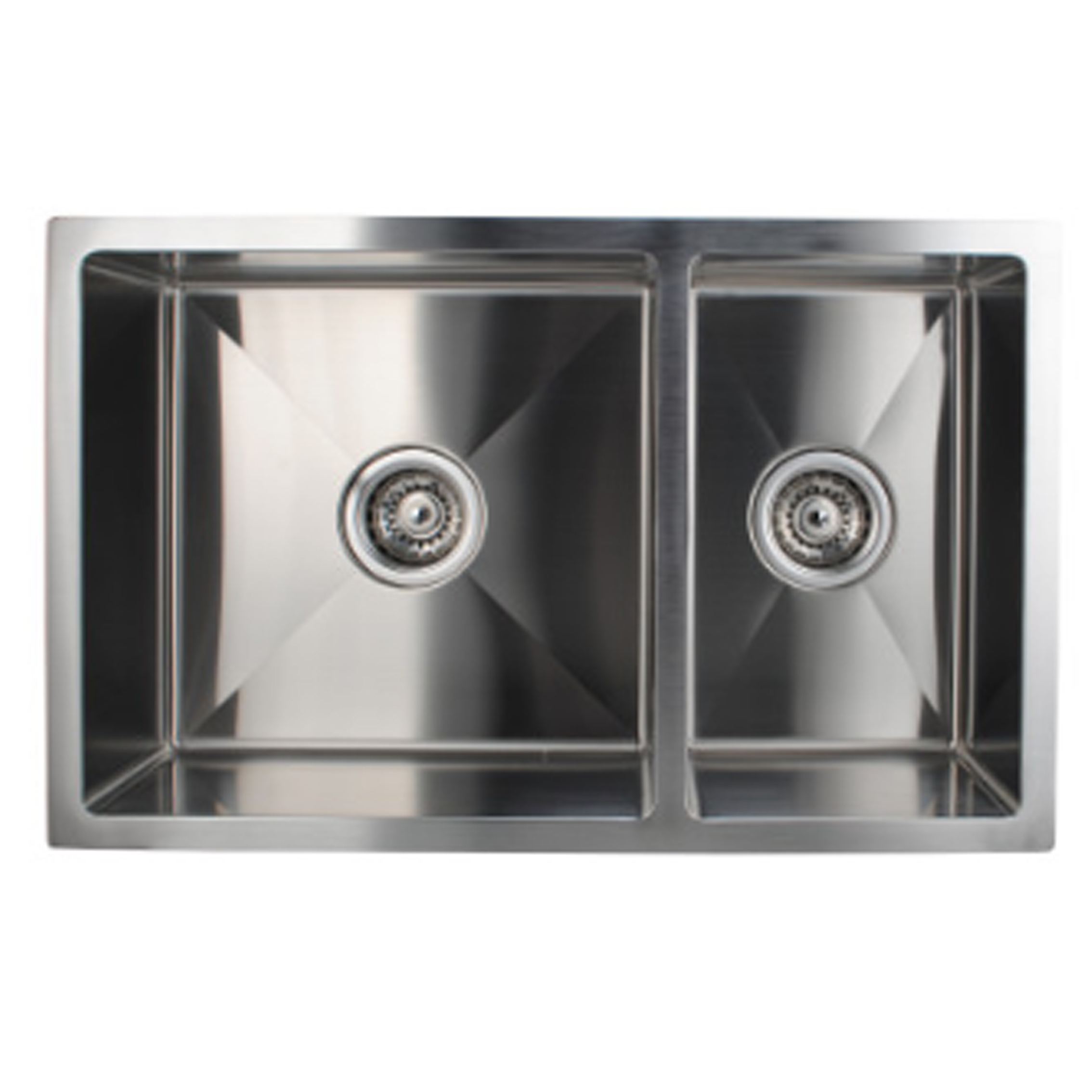 Double Chrome Handmade Kitchen Sink/Bowl