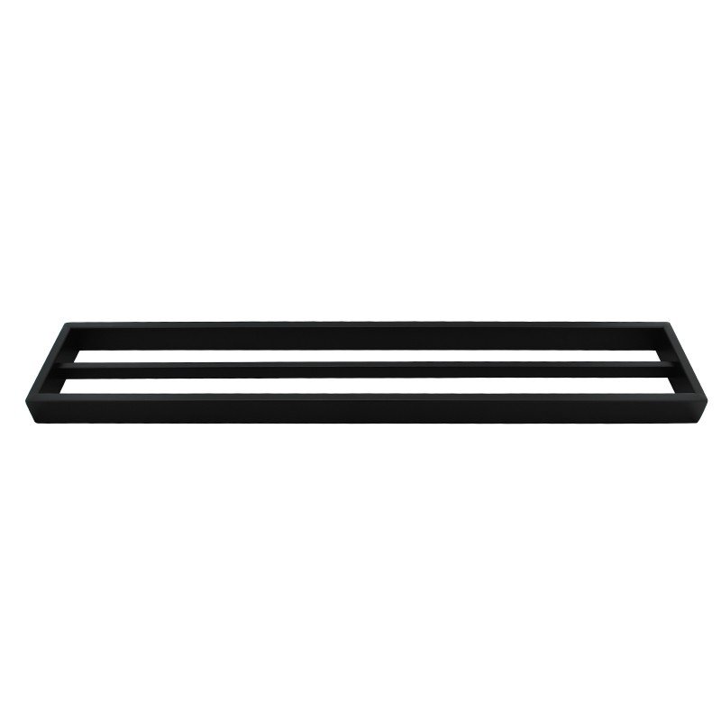 Nero Black Double Towel Rail 600mm