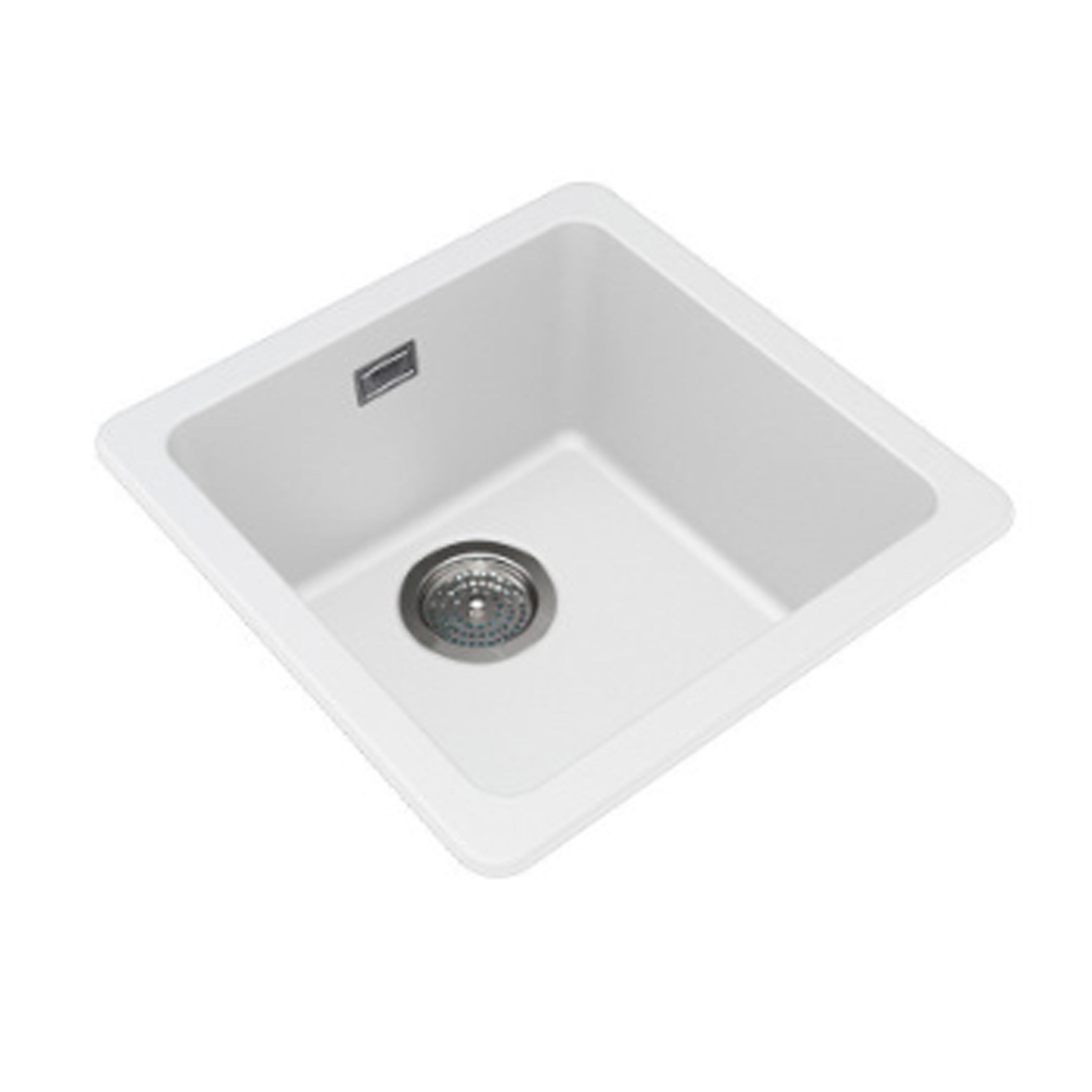 White Single Bowl Granite Quartz Stone Kitchen/Laundry Sink