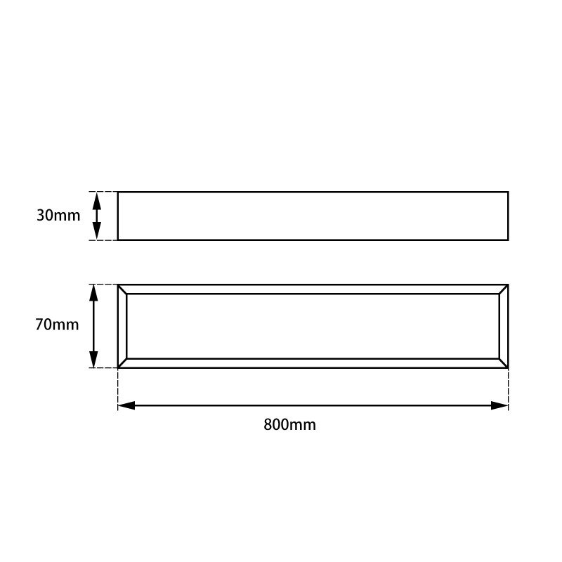 Nero Black Single Towel Rails 800mm - Image 3