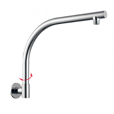 Chrome Swivel Wall Mounted Shower Arm