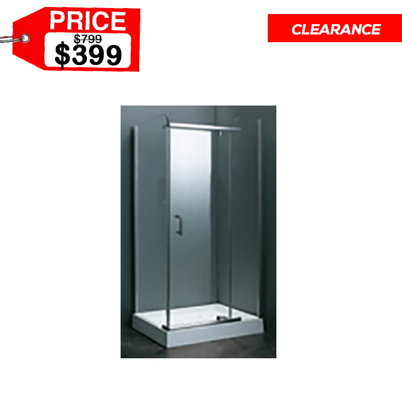 Dolce Villa Rectangular Shower - Door On Hinges - 1200 X 800 mm