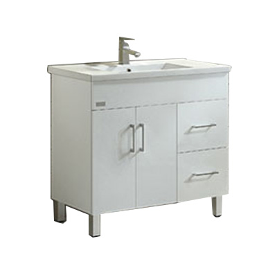 Dolce Villa 900 mm High White Gloss Standing Vanity