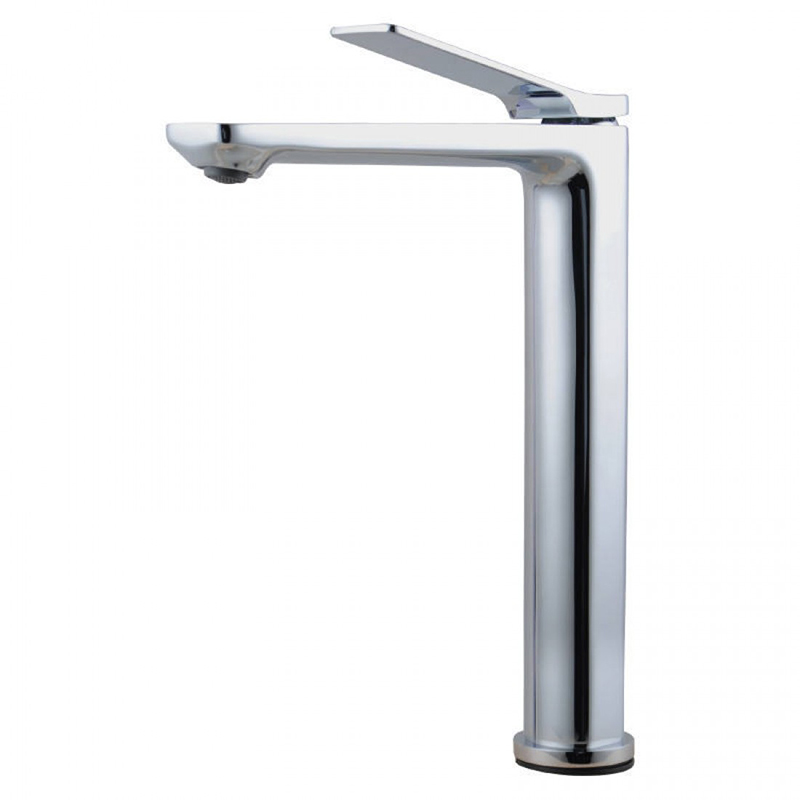 Rumia Bathroom Chrome Tall Basin Mixer Tap Solid Brass Vanity Tap