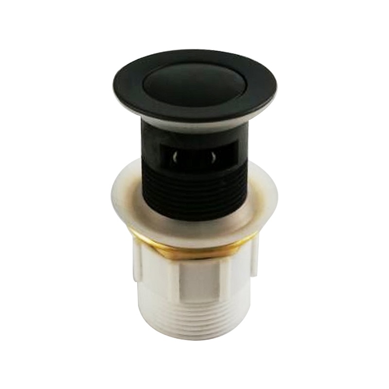 32/40mm Solid Brass Basin Pop Up Waste with Overflow Matt Black