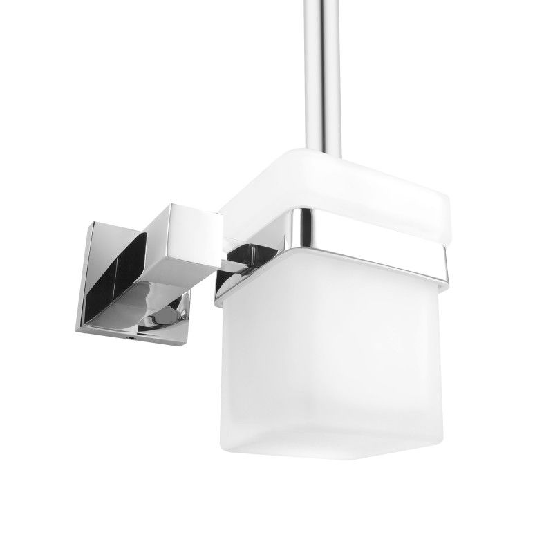 Ottimo Chrome Toilet Brush with Holder - Image 2
