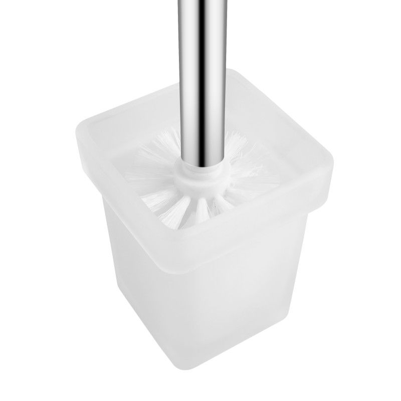 Ottimo Chrome Toilet Brush with Holder - Image 3