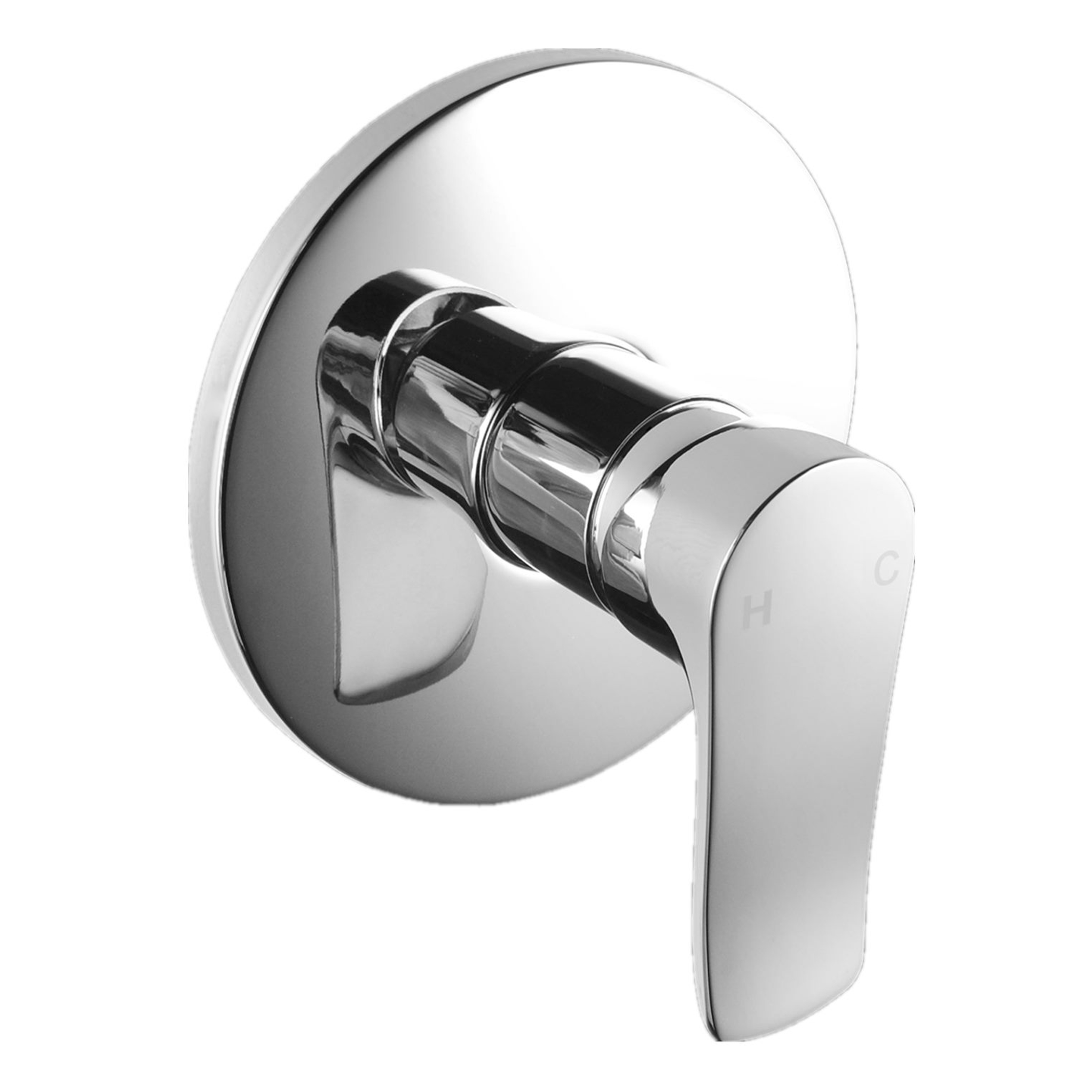 Euro Round Chrome Shower/Bath Wall Mixers
