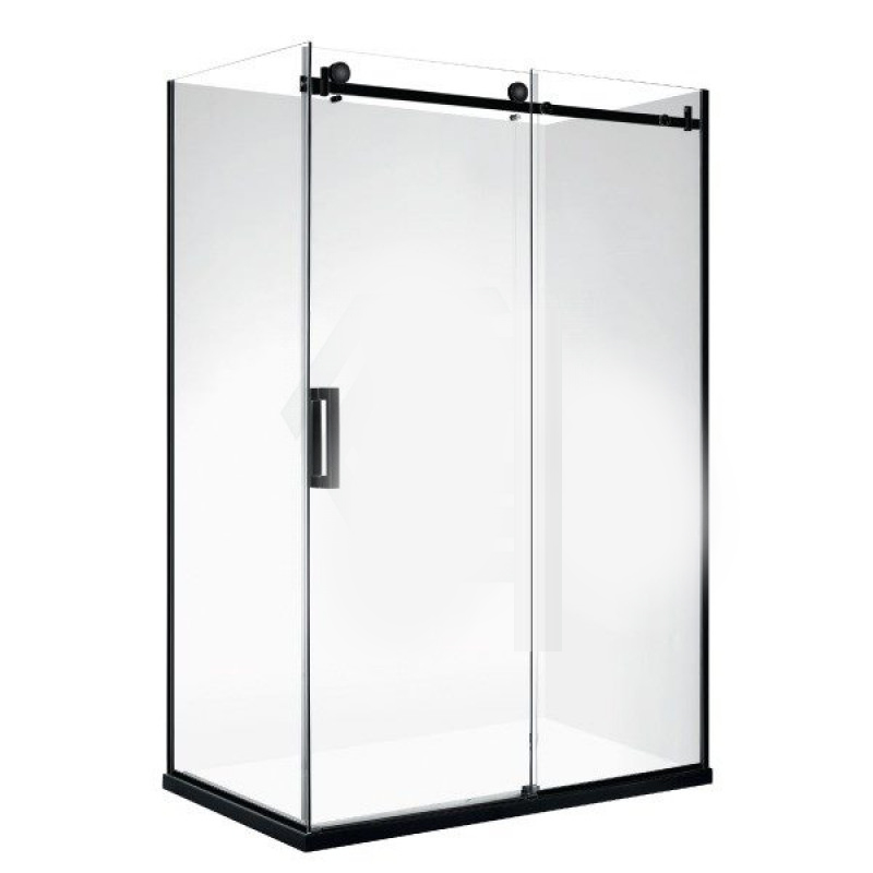 Black Frameless Sliding door Rectangle Shower Box 1170*870*1950mm