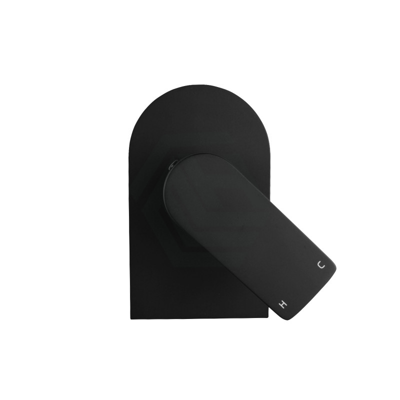 Matt Black Solid Brass Wall Mounted Mixer for Shower and Bath