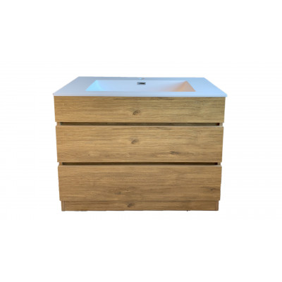 600mm Plywood Floor Standing Vanity  With Ceramic Basin