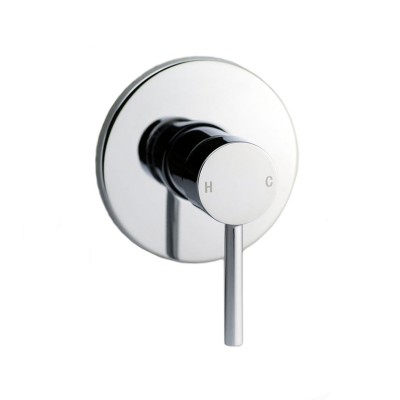 Euro Round Chrome Shower/Bath Wall Pin Mixers