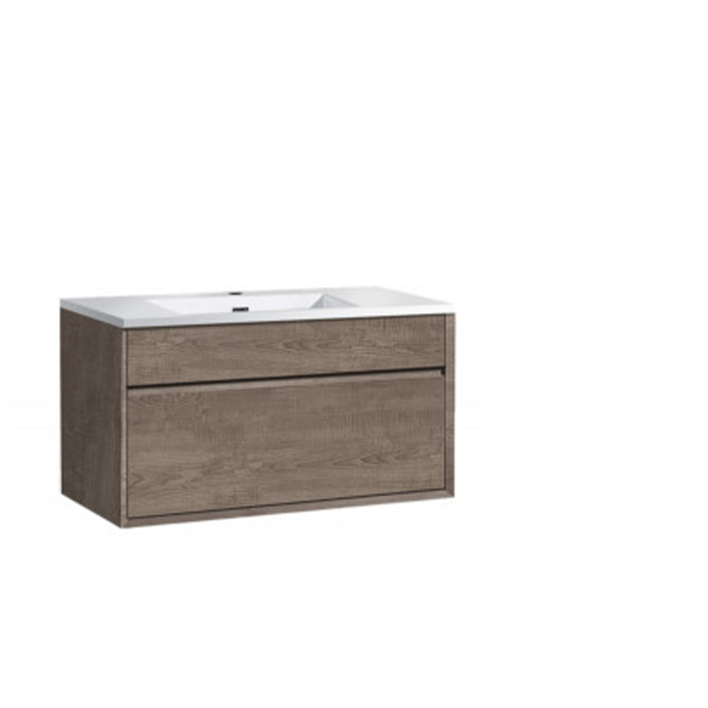 600x480x460mm Wall Hung Single Drawer Vanity