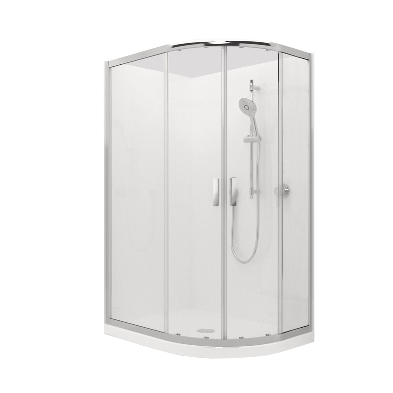 Dolce Villa Prince Round Shower Enclosure 1200 X 900 x 1850mm