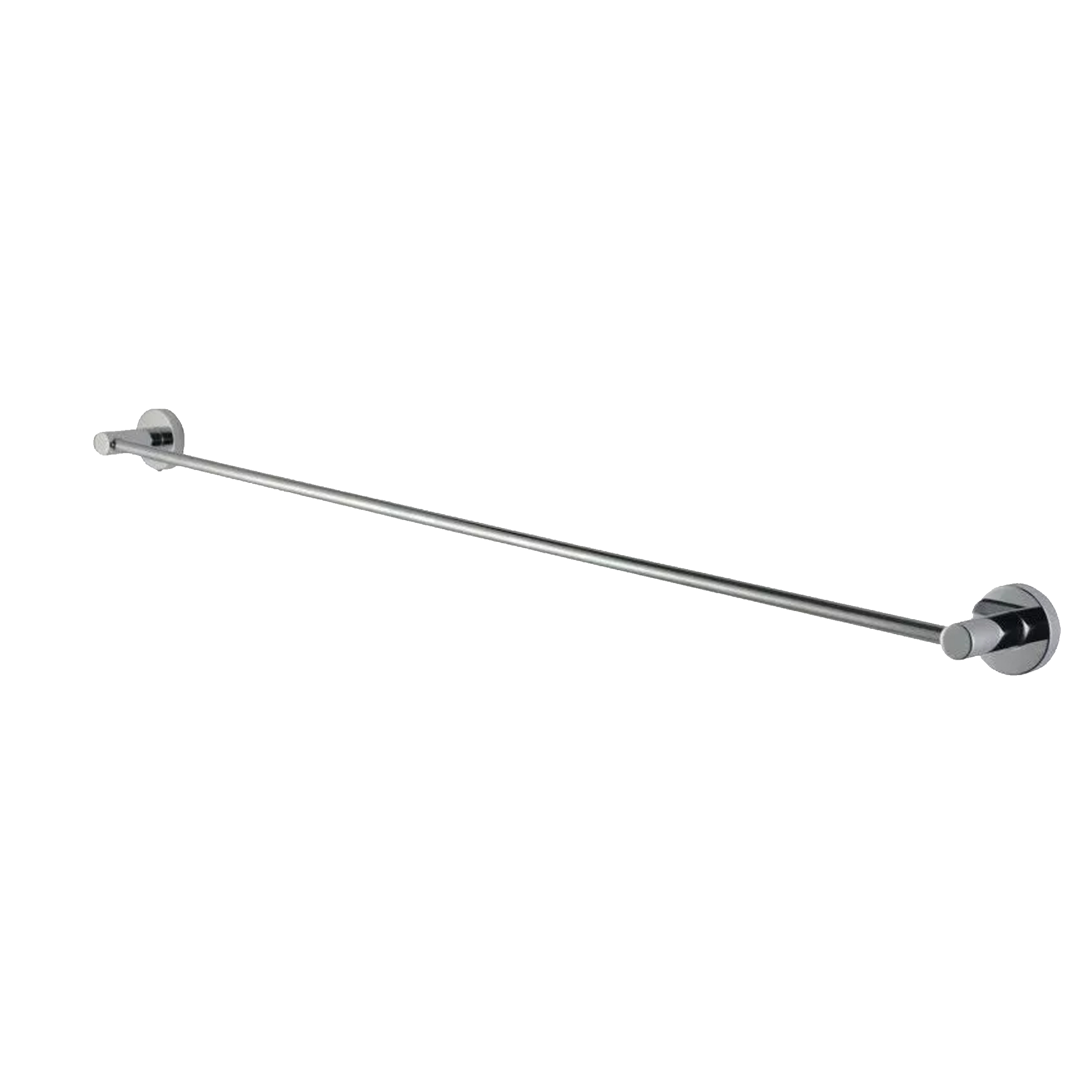 Euro Pin Lever Round Chrome Single Towel Rack Rail 790mm
