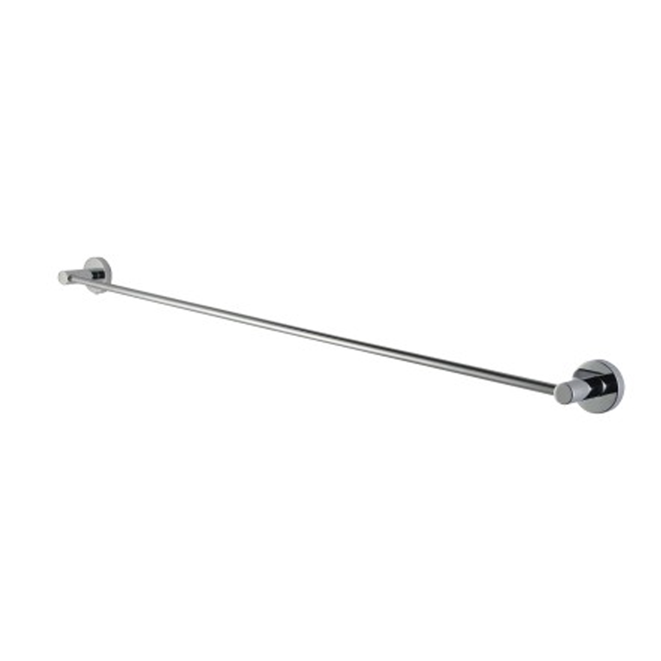 Euro Pin Lever Round Chrome Single Towel Rack Rail 790mm
