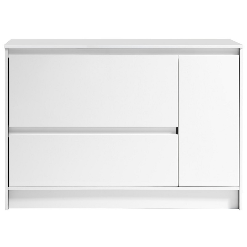 Zara Short Floor Vanity White with Countertop 1200mm