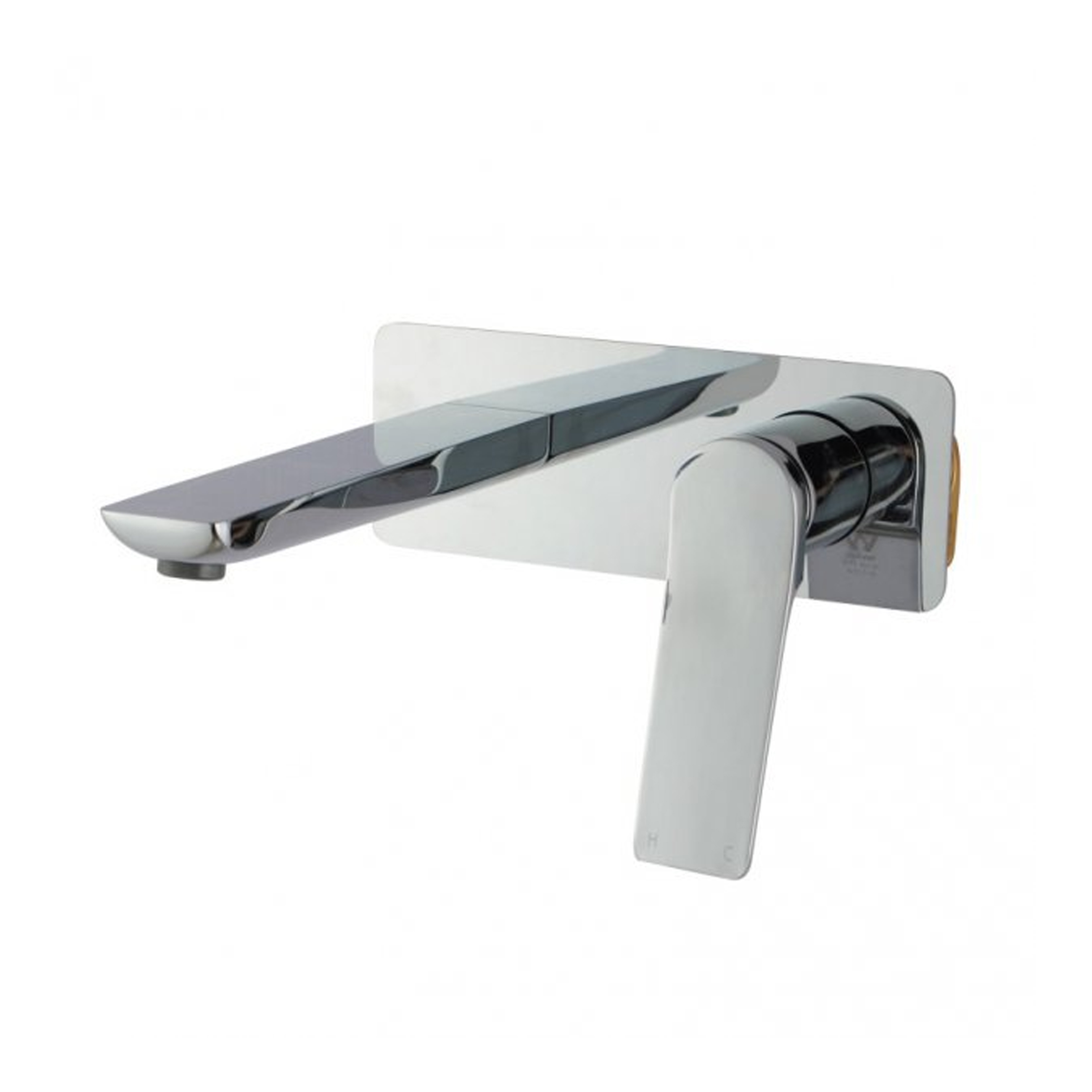 Rumia Chrome Bathtub Basin Wall Mixer With Spout Solid Brass Watermark